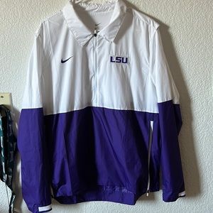 LSU Nike windbreaker quarter zip